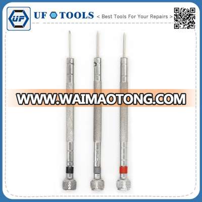 Slotted Screwdriver Tool, 3pcs slotted 1.0,1.2,1.4 screwdriver for Watch repair