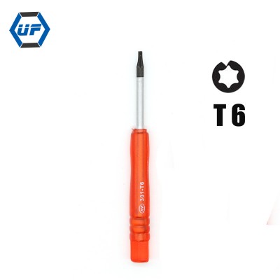 T6 screwdriver plastic handle torx screw driver mini tool