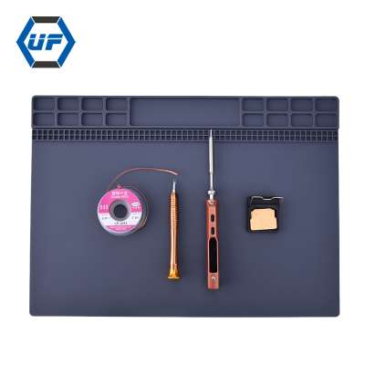 Heat Insulation Silicone Pad Soldering Repair Station Maintenance Platform with Magnetic Screw Mat Sections