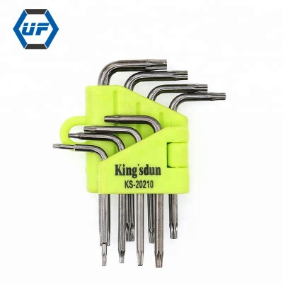 8pcs High Hardness  Star Wrench Torx Hex Allen Key Wrench Set T5 T6H T7H T8H T9H T10H T15H T20H