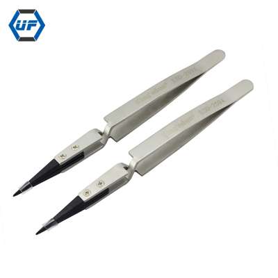 Ceramics Tweezers Isolation Cross Locking Stainless Tweezers