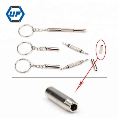 Wholesale Multi-function Mini screwdriver 3 in 1 slotted Phillips Hex Head Glasses Accessories Easy to Carry