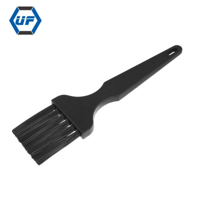 ESD Anti Static Brush Black 4 x 4cm Plastic Flat Handle Brush